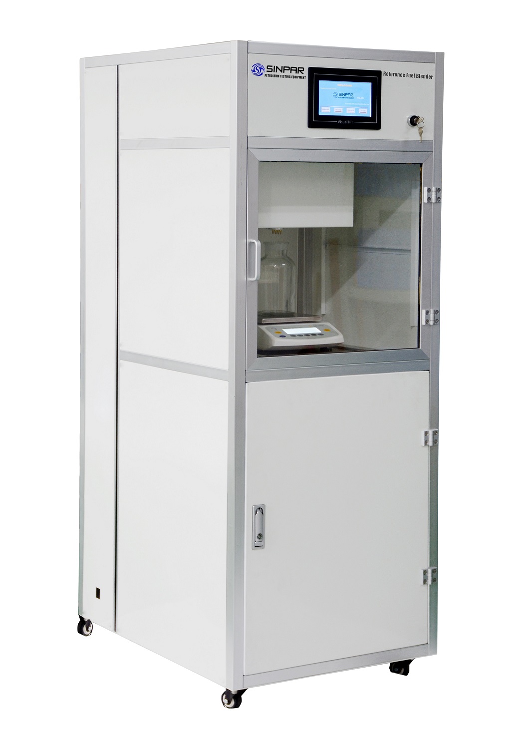 Automatic reference fuel blending system makes octane/cetane rating