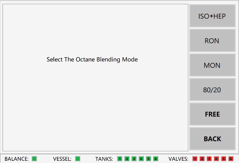 octane reference fuel blending